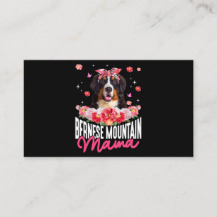 Bernese Mountain Mama Flower Bandana Hondenliefheb Visitekaartje
