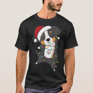 Bernese Mountain Merry Kerstmis Fairy Lights Dogs T-shirt