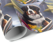 Bernese Mountain op een peddel: Een Schilderachtig Cadeaupapier (Rol Hoek)