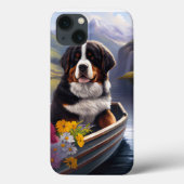 Bernese Mountain op een peddel: Een Schilderachtig Case-Mate iPhone Case (Achterkant)