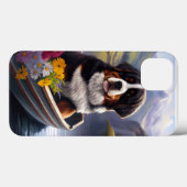 Bernese Mountain op een peddel: Een Schilderachtig Case-Mate iPhone Case (Achterkant (horizontaal))