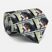 Bernese Mountain Puppy Necktie Stropdas (Opgerold)