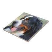 Bernese Mountain Puppy Tile Tegeltje (Zijkant)
