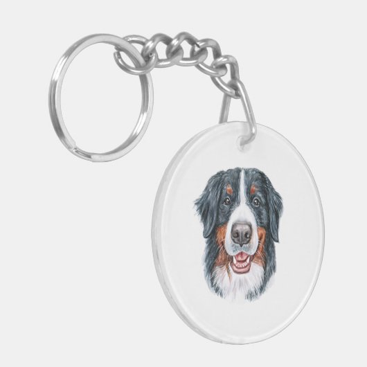 Bernese Mountain Sleutelhanger (Voorkant Links)