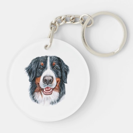 Bernese Mountain Sleutelhanger (Achterkant)