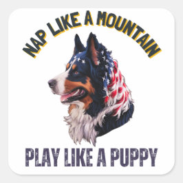 Bernese Mountain Vierkante Sticker