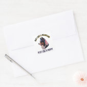 Bernese Mountain Vierkante Sticker (Envelop)