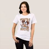 Bernese Mounten Schattige pet T-shirt voor dames (Voorkant volledig)