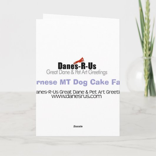 Bernese Mt Dog Birthday CUSTOMIZE Kaart (Achterkant)