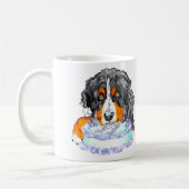 Bernese Mt Dog Cake Face Birthday Koffiemok (Links)