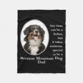 Bernese Mt. Dog Dad Fleece Blanket (Voorkant)