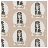 Bernese Mt. Dog Fabric Stof (Close Up)