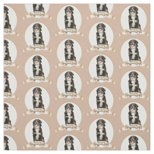 Bernese Mt. Dog Fabric Stof (Swatch)