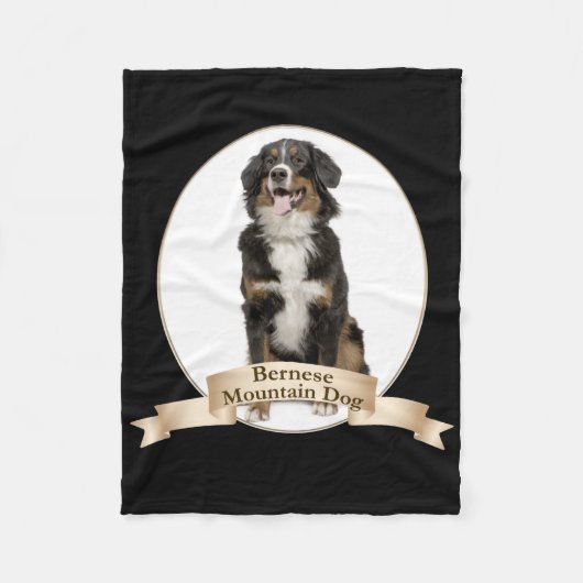 Bernese Mt. Dog Fleece Blanket (Voorkant)