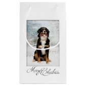 Bernese Mt. Dog kerstcadeau Klein Cadeauzakje (Achterkant)
