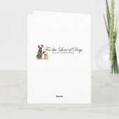 Bernese Mt. Dog-kerstkaart Feestdagen Kaart (Achterkant)