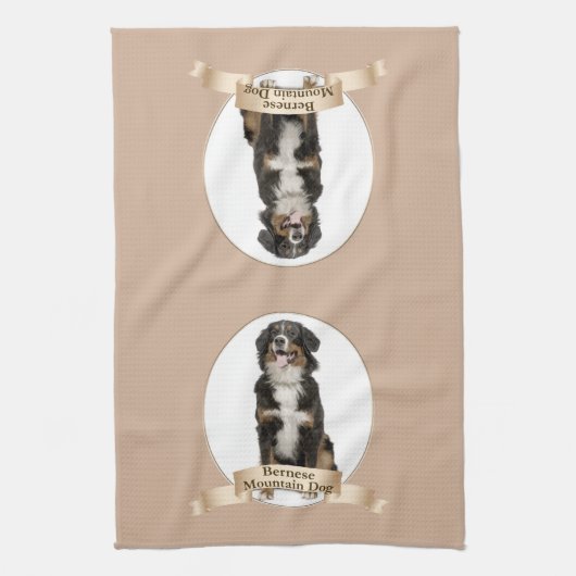 Bernese Mt. Dog Kitchen Towel Theedoek (Verticaal)