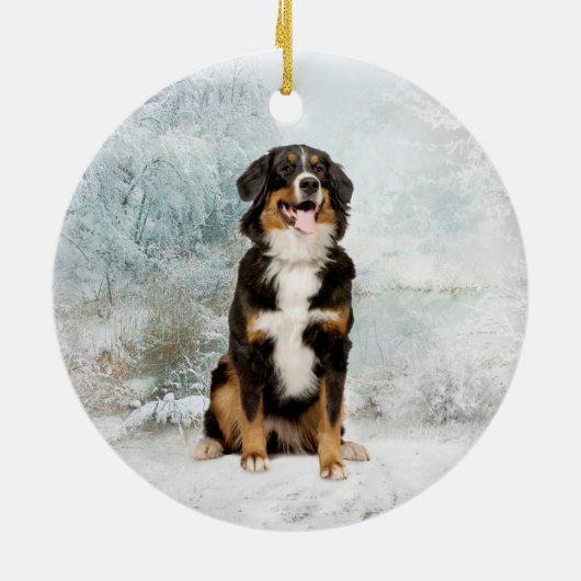 Bernese Mt. Dog Ornament (Achterkant)