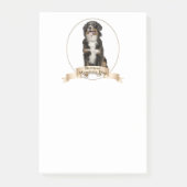 Bernese Mt. Dog Post-It Notes (Voorkant)