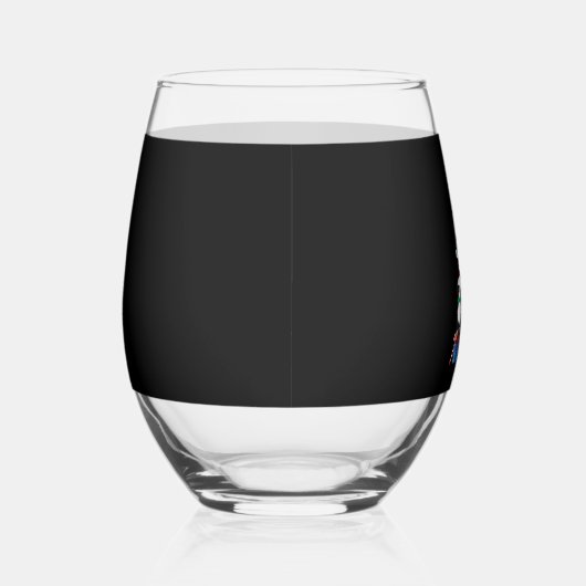 Bernese Mt Dog Puppy Christmas Tree Classic T-Shir Wijnglas Zonder Voet (Rechts)