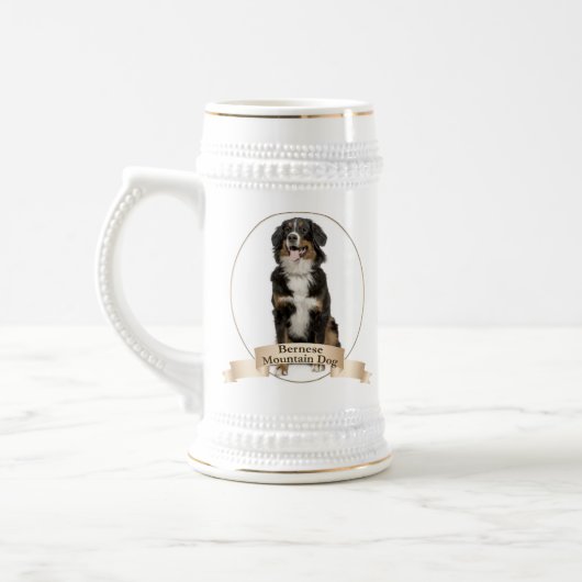 Bernese Mt. Dog Stein Bierpul (Links)