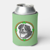 Bernese Mtn Dog Saint Patricks Day Blikjeskoeler (Blikje Voorkant)
