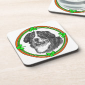 Bernese Mtn Dog St Patricks Bier Onderzetter (Linkerzijde)