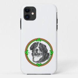 Bernese Mtn Dog St Patricks Case-Mate iPhone Case