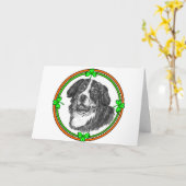 Bernese Mtn Dog St Patricks Kaart (Gele Bloem)