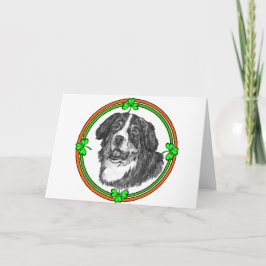 Bernese Mtn Dog St Patricks Kaart