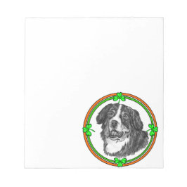 Bernese Mtn Dog St Patricks Notitieblok