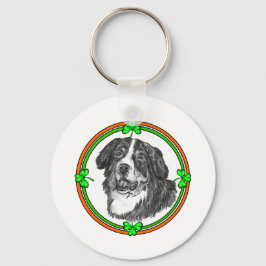 Bernese Mtn Dog St Patricks Sleutelhanger