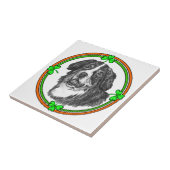 Bernese Mtn Dog St Patricks Tegeltje (Zijkant)