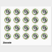 Bernese Mtn Dog St Patricks Vierkante Sticker (Vel)