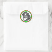 Bernese Mtn Dog St Patricks Vierkante Sticker (Tas)