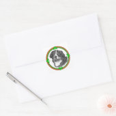 Bernese Mtn Dog St Patricks Vierkante Sticker (Envelop)