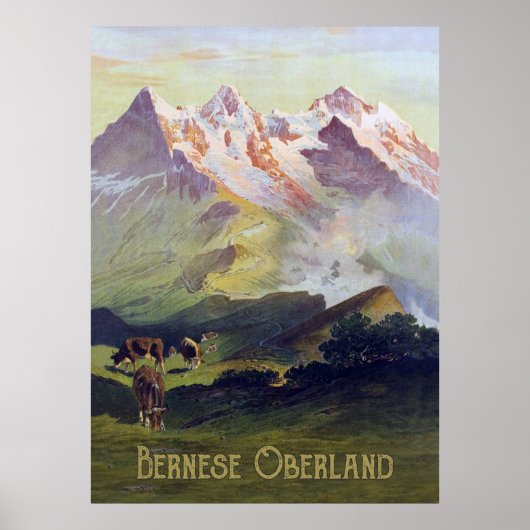 Bernese Oberland, Landschap, Zwitserland Poster (Voorkant)