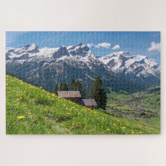 Bernese Oberland Zwitserland Jigzaag Puzzle Legpuzzel (Horizontaal)