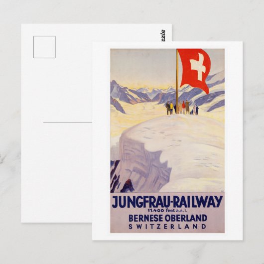 Bernese Oberland Zwitserland reizen Briefkaart (Voorkant / Achterkant)