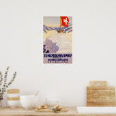  Bernese Oberland Zwitserland reizen Poster (Keuken)