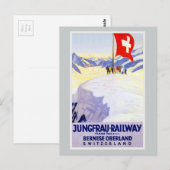 Bernese Oberland Zwitserland Vintage Travel Briefkaart (Voorkant / Achterkant)