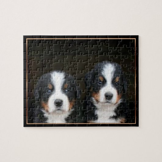 Bernese puppies puzzle legpuzzel (Horizontaal)