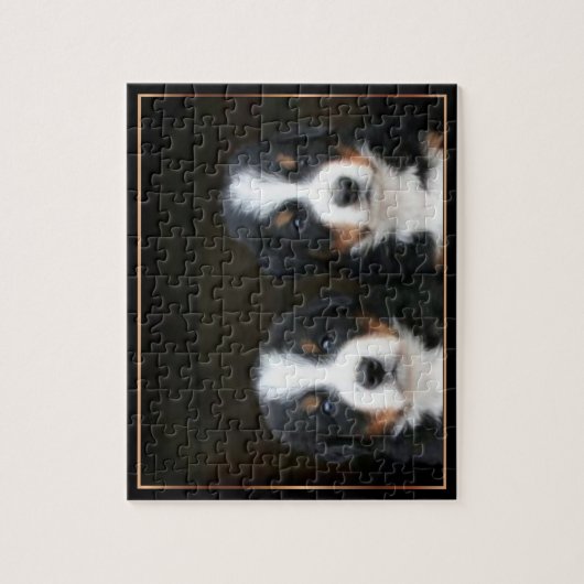 Bernese puppies puzzle legpuzzel (Verticaal)