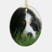 Bernese Puppy Keramisch Ornament (Rechts)