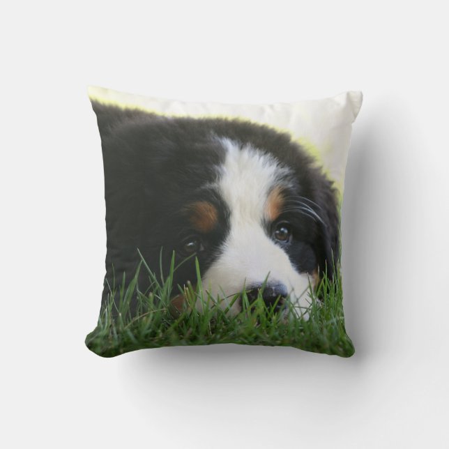Bernese Puppy Pillow Kussen (Voorkant)