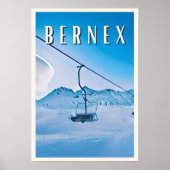 Bernex skigebied poster (Voorkant)