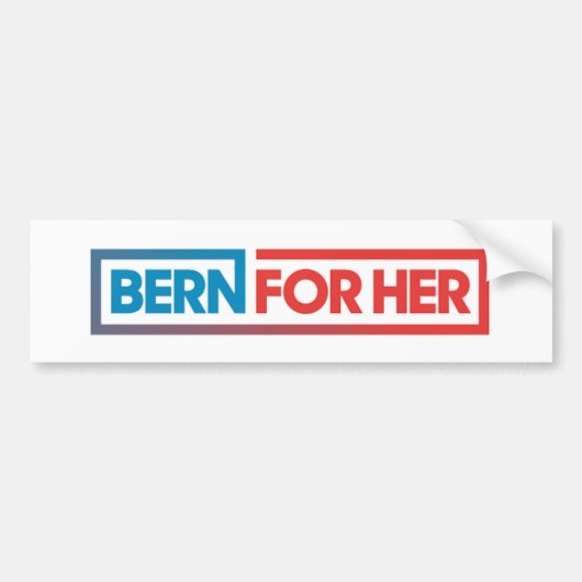BernForHaar Bumperstickers (Voorkant)
