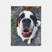 Bernhadiner  fleece deken (Voorkant)