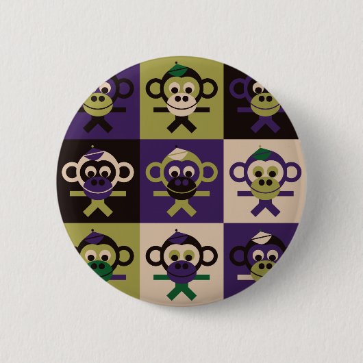 BERNHARD - LONVIG VAN MINYMO RONDE BUTTON 5,7 CM (Voorkant)