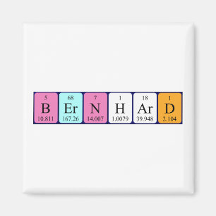 Bernhard periodieke table name magnet